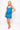 Aqua Blue Rhinestone Fringe Tank