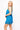 Aqua Blue Rhinestone Fringe Skirt