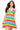 Rainbow Tie Dye Stripe Rhinestone Tank Dress