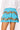 SAMPLE- Aqua Tinsel Sweater Skirt