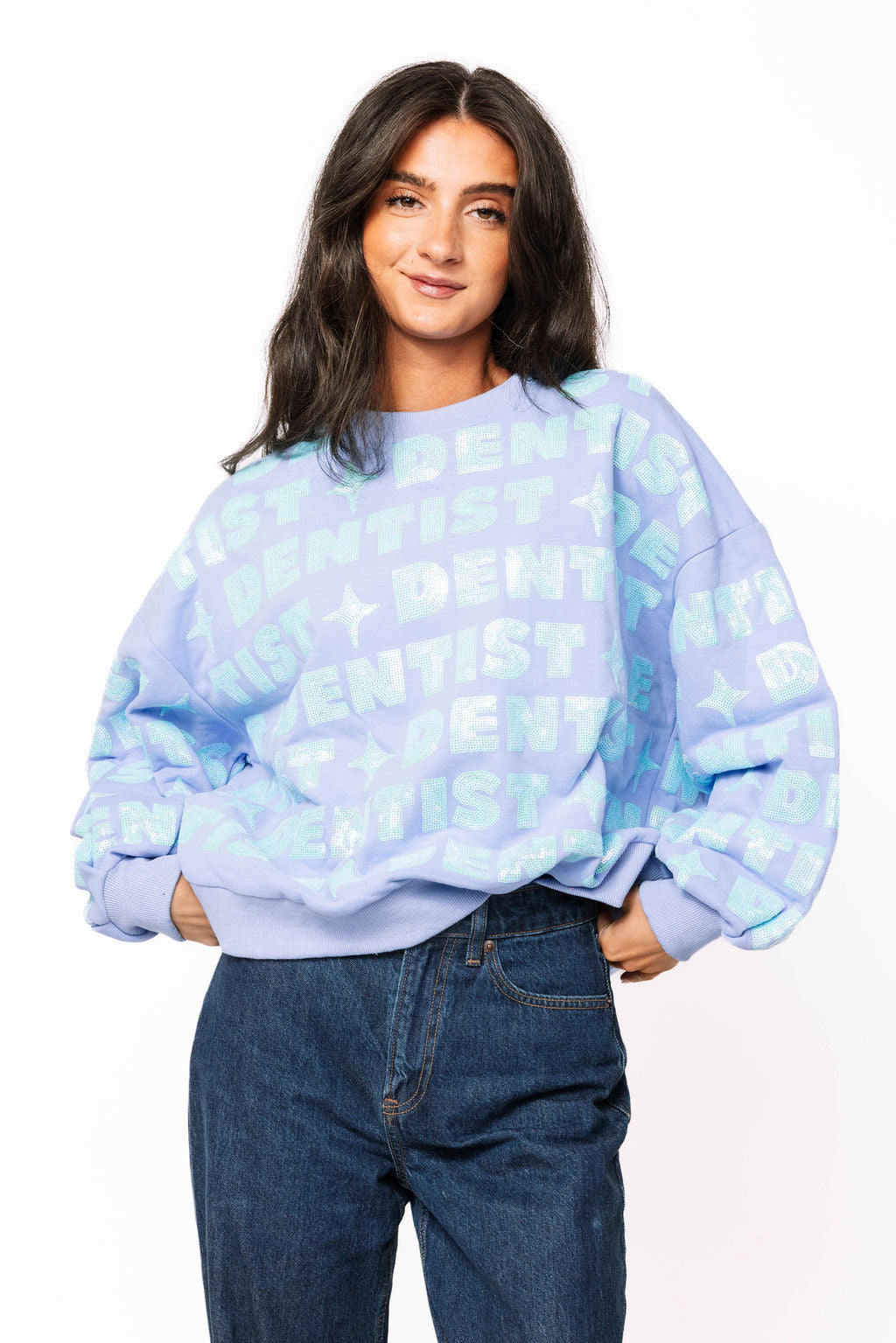 SAMPLE- LIGHT BLUE DENTIST SWEATSHIRT