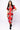 Licensed Red Sequin Georgia Bulldog Head Midi Tee Dress