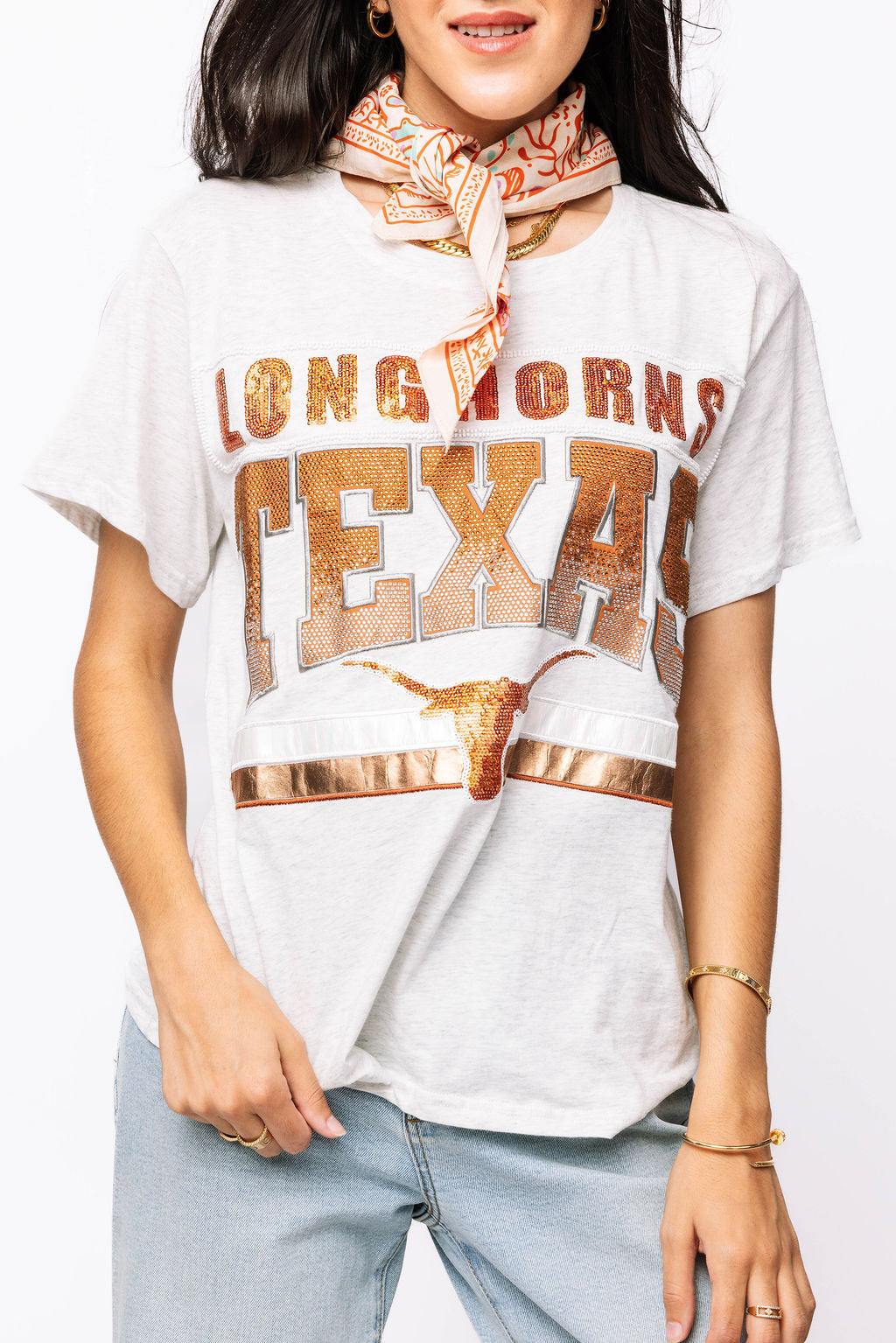 Licensed Grey 'Texas Longhorns' Vintage Tee