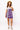 SAMPLE - Purple & White Touchdown Football Field Tee Dress