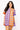 SAMPLE-Purple & Orange Colorblock Football SS Dress