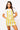 SAMPLE - Powder Blue & Yellow Sequin Striped Overall Dress