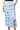 Sample Light Blue Beaded Leopard Print Midi Skirt
