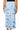 Sample Light Blue Beaded Leopard Print Midi Skirt