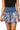Sample Blue Iridescent Sequin Smock Shorts