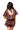 Licensed Sample Arkansas Plaid Tie Back Cotton Top and Mascot Cotton Shorts Set