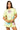 Sample Light Green Types of Coffee Raw Hem Top & Short Set