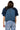 Sample Navy Tulle Ruffle Sleeve Top