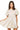 Sample Ivory Smocked Iridescent Sequin Poof Sleeve Dress
