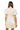 Sample Ivory Smocked Iridescent Sequin Poof Sleeve Dress