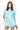 Sample Aqua Full Sequin Top & Short Set