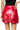 Sample Red Full Sequin Skirt