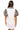 Sample White Sequin Collar & Poof Sleeve Tee Dress