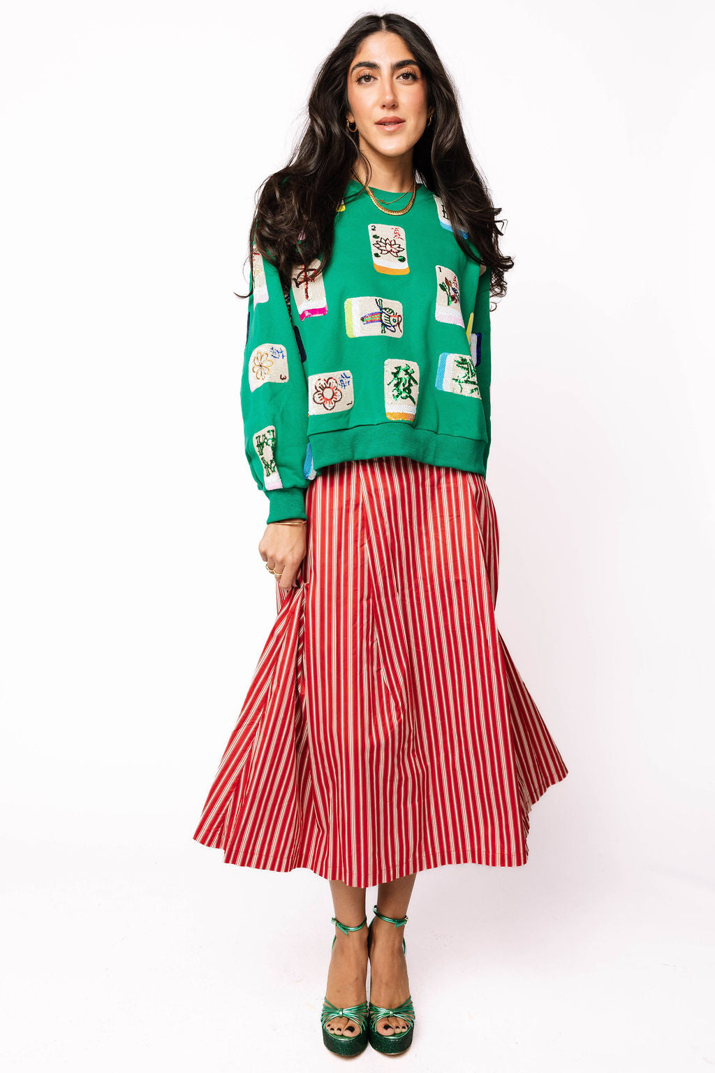 Green Mahjong Sweatshirt