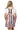 Sample Crimson & White Sequin Stripe Overall Tee Dress