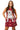 Sample Maroon Multi Butterfly Bulldog Tank Dress