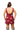 Sample Maroon Multi Butterfly Bulldog Tank Dress
