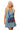 Sample Denim & Navy Tiger Functioning Crossbody Purse Tank Dress