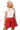 Sample Red & Black Polka Dot Pleated Short