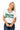 Sample Green & Blue 'Queen Team' V Neck Tee