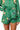 Green Striped Football Player Cotton Short