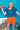 Royal & Orange QOS Jersey Peplum Top